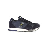 Blauer Contrast Lace-Up Sports Sneakers in Blue -   -  Blauer.